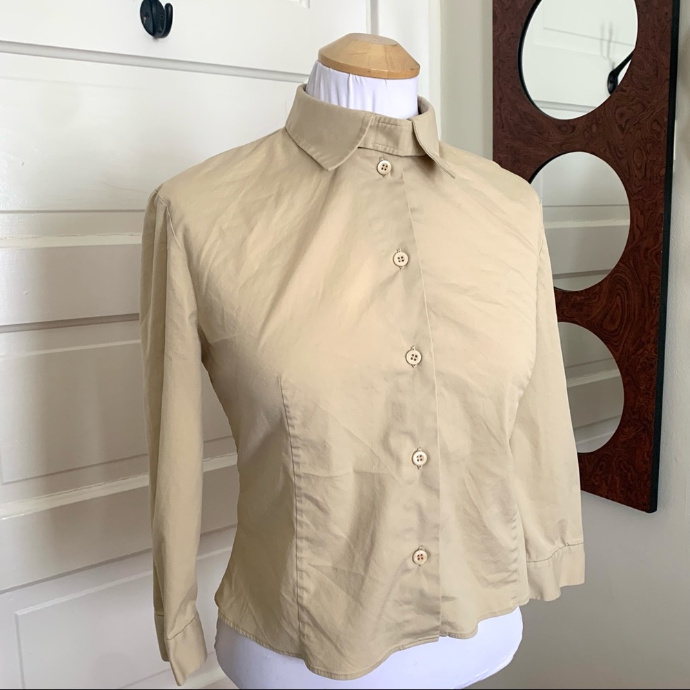Prada Velcro Tab Collar Blouse
